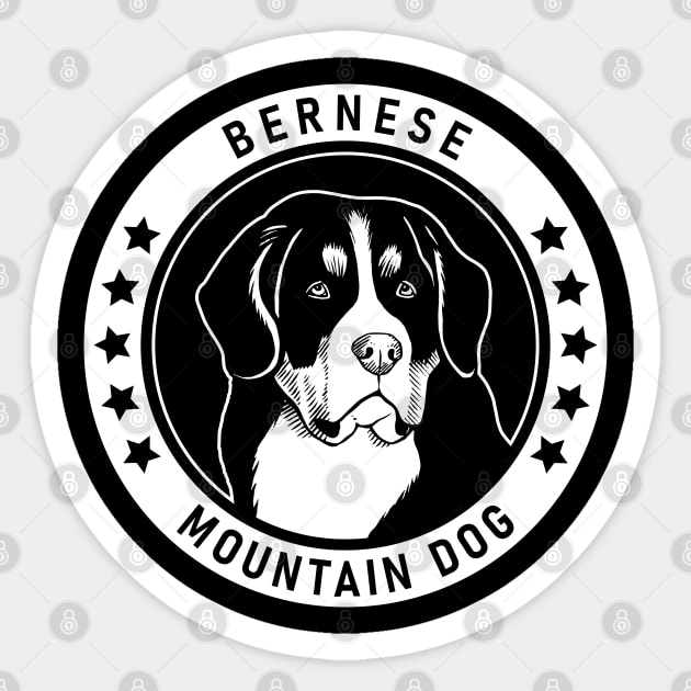 Bernese Mountain Dog Fan Gift Sticker by millersye